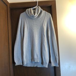 Grey cowl neck sweater-barely worn